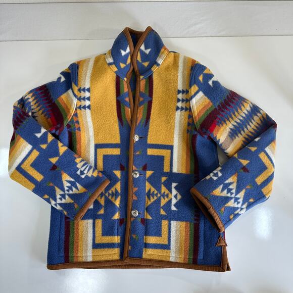 Pendleton Custom made Reversible Wool Coat Handmade Mens Medium See Measurements - Picture 10 of 14